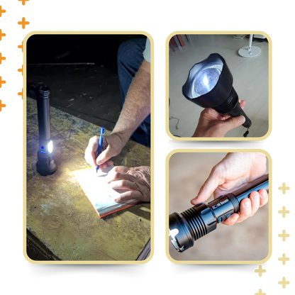 Torche à LED rechargeable à long faisceau