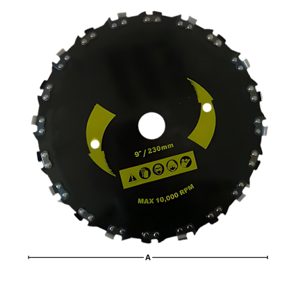 Scie circulaire pour coupe-bordures en acier à grande vitesse