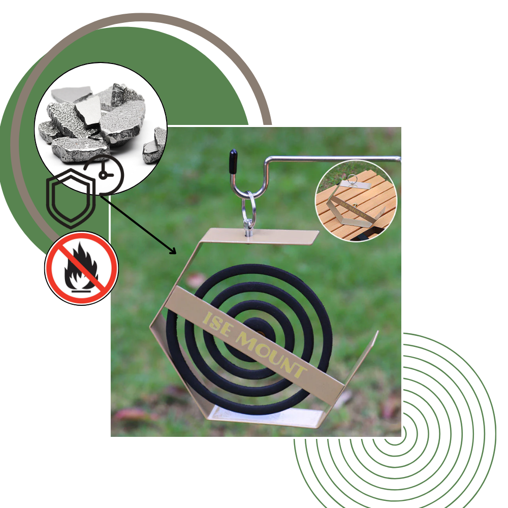 Support en fer pour spirale anti-moustique