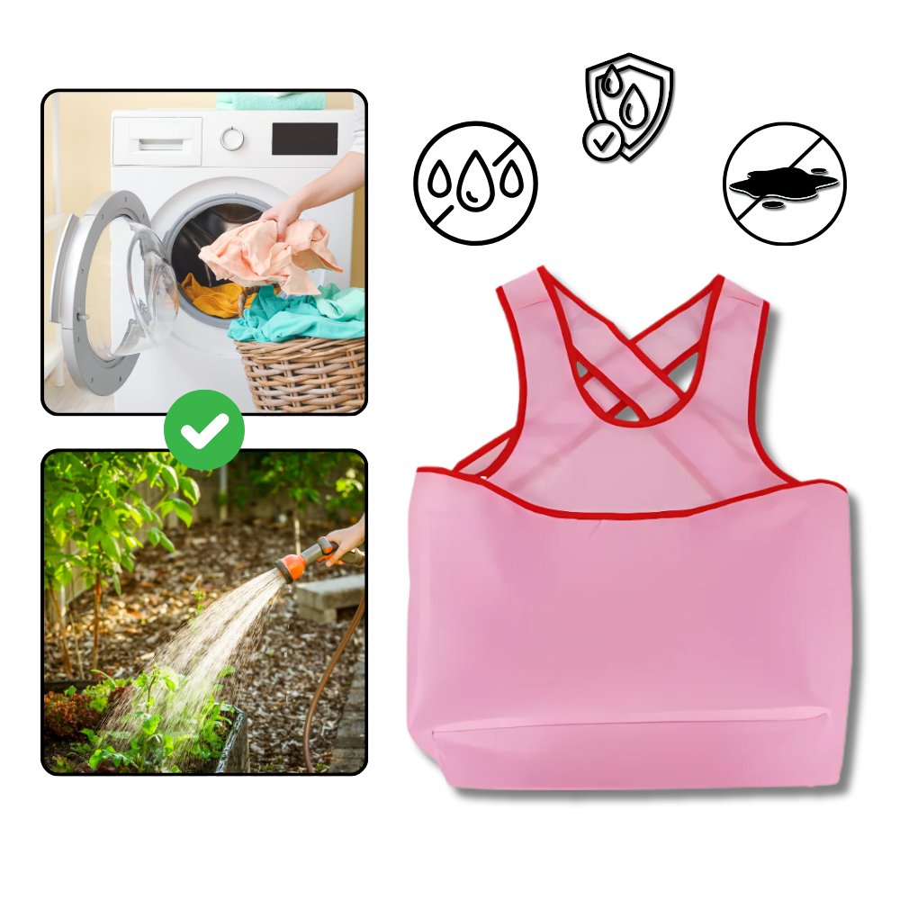 Tablier de ménage imperméable avec grande poche