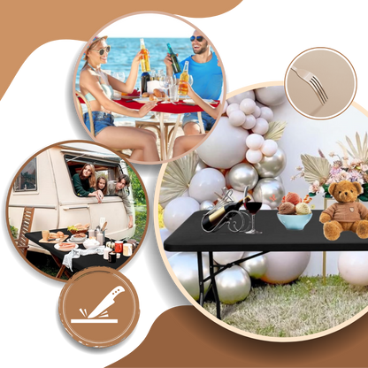 Nappe rectangulaire en cuir d'agneau