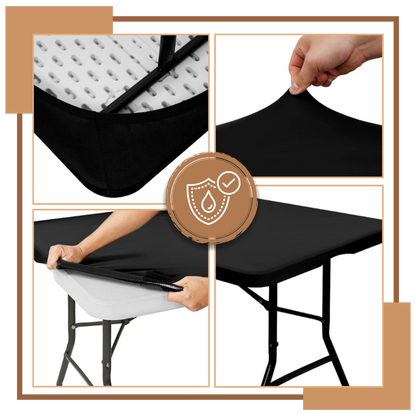 Nappe rectangulaire en cuir d'agneau