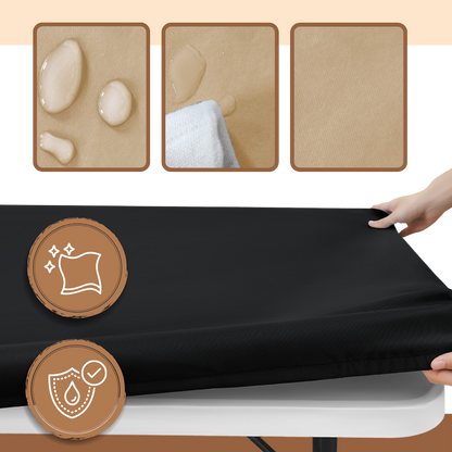 Nappe rectangulaire en cuir d'agneau