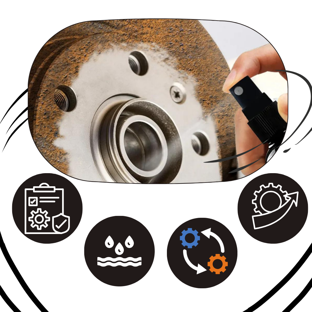 Spray antirouille et lubrification des métaux