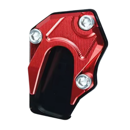 Support levier de béquille et plaque d'extension en alliage pour moto