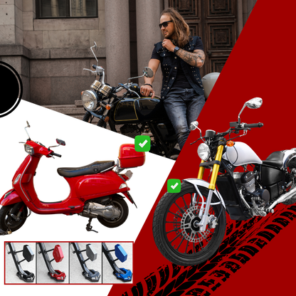 Support levier de béquille et plaque d'extension en alliage pour moto