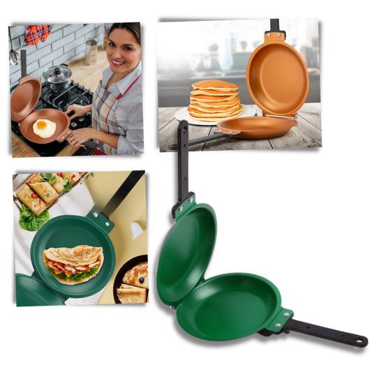 Poêle antiadhésive double face