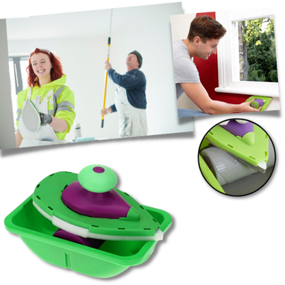 Set de rouleaux et éponge de peinture