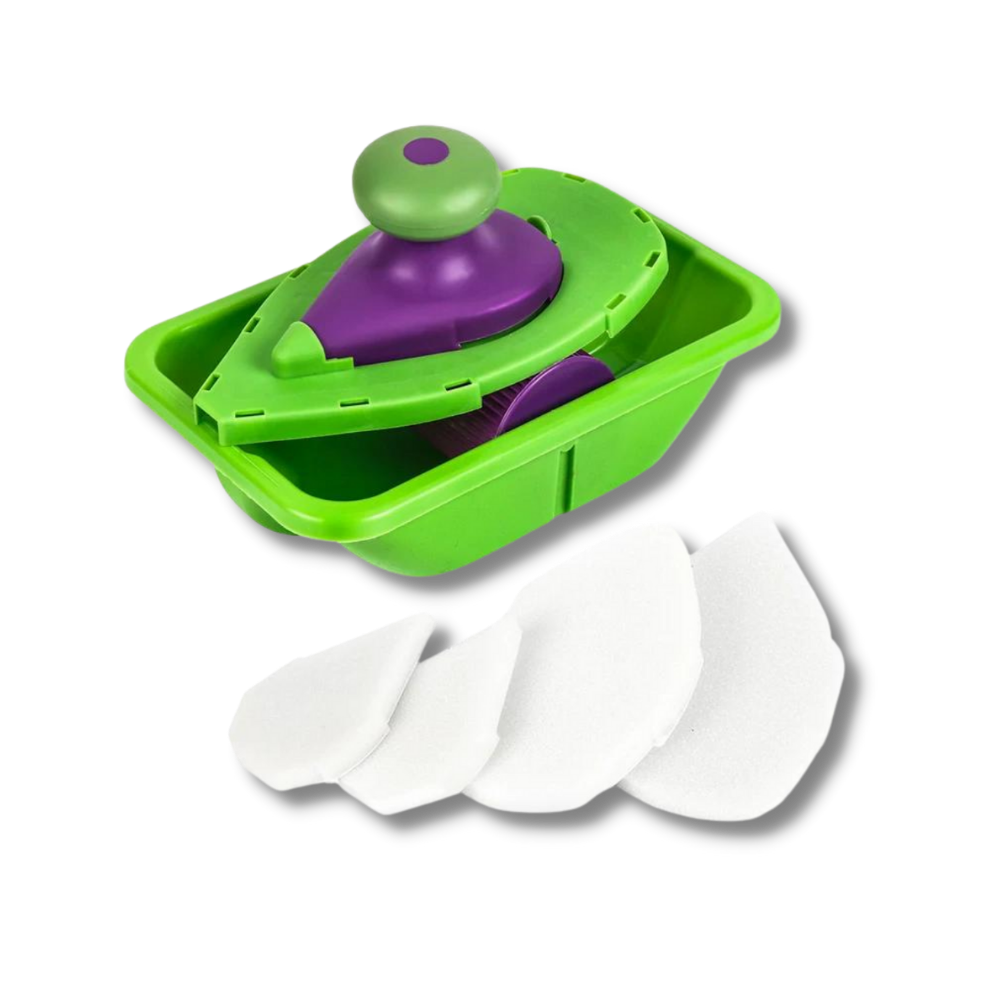 Set de rouleaux et éponge de peinture