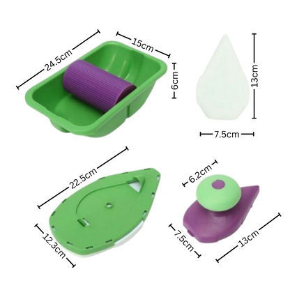 Set de rouleaux et éponge de peinture