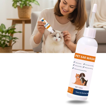 Nettoyant et désodorisant pour oreilles d'animaux