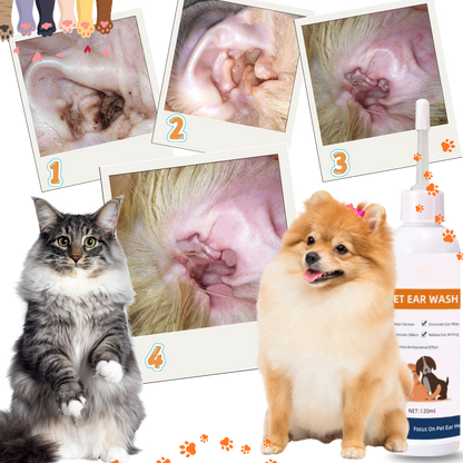 Nettoyant et désodorisant pour oreilles d'animaux