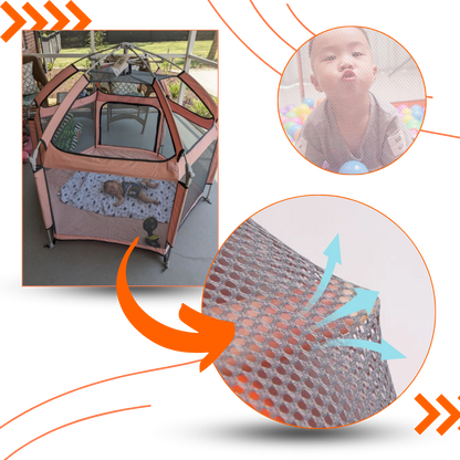 Parc pop-up pour enfants en maille