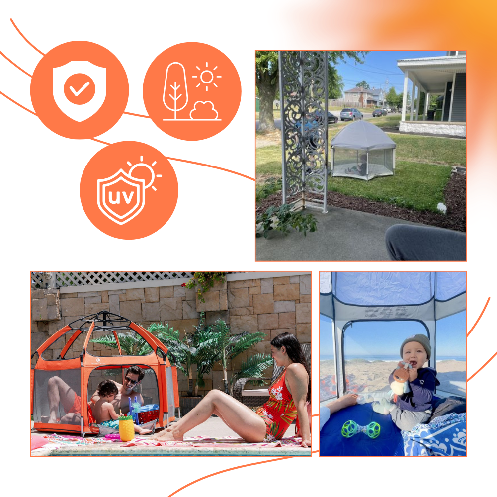 Parc pop-up pour enfants en maille