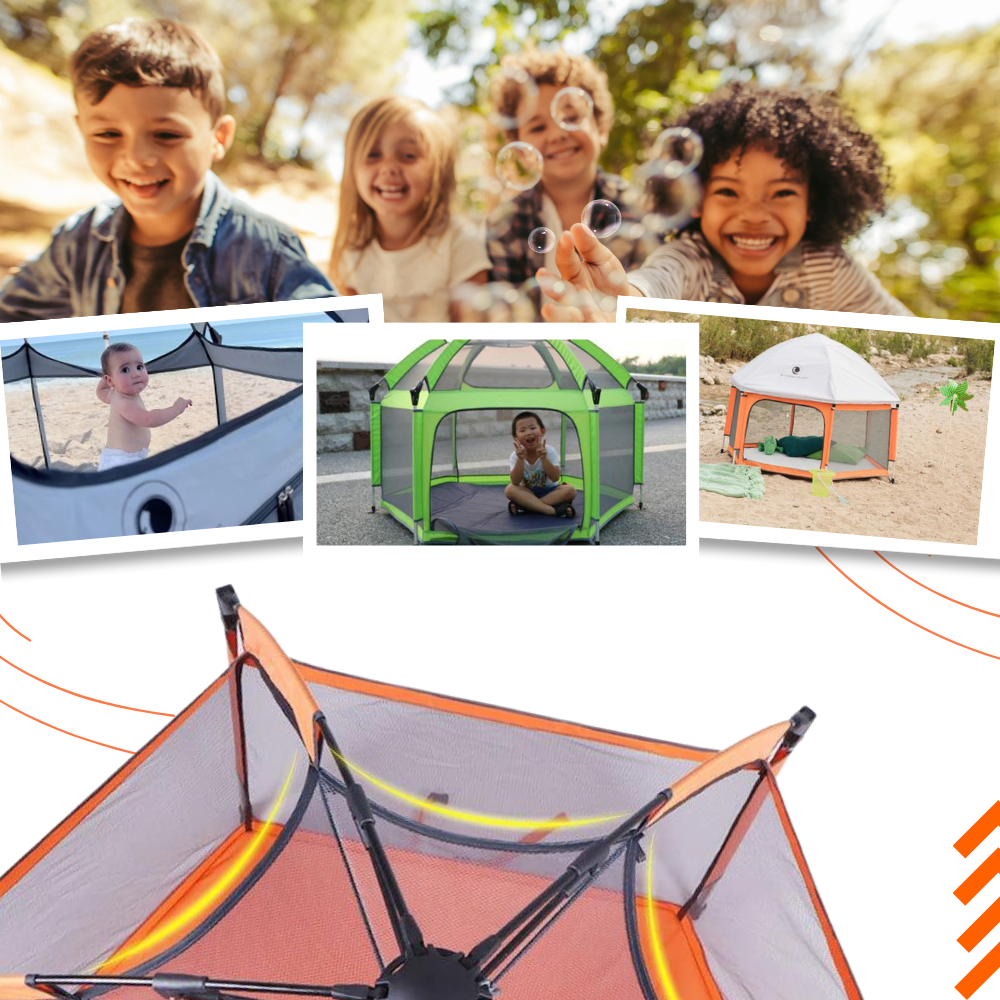 Parc pop-up pour enfants en maille