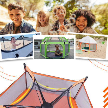 Parc pop-up pour enfants en maille