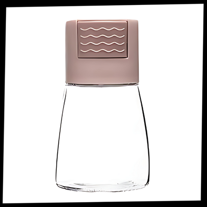 Salière et poivrière à poussoir précis