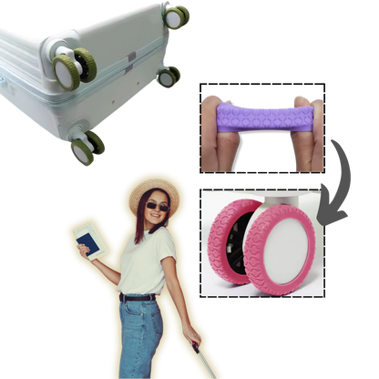 Protections en silicone pour roues de valise