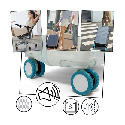 Protections en silicone pour roues de valise