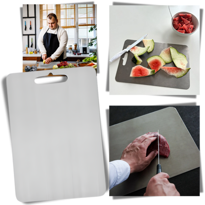 Planche à découper en titane résistante aux rayures