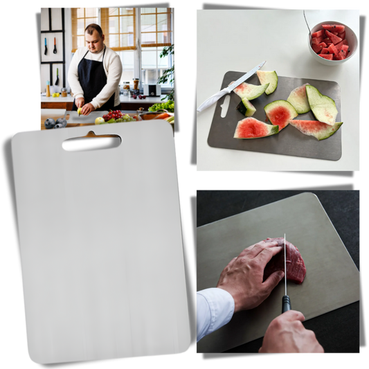 Planche à découper en titane résistante aux rayures