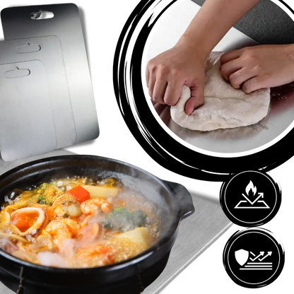 Planche à découper en titane résistante aux rayures