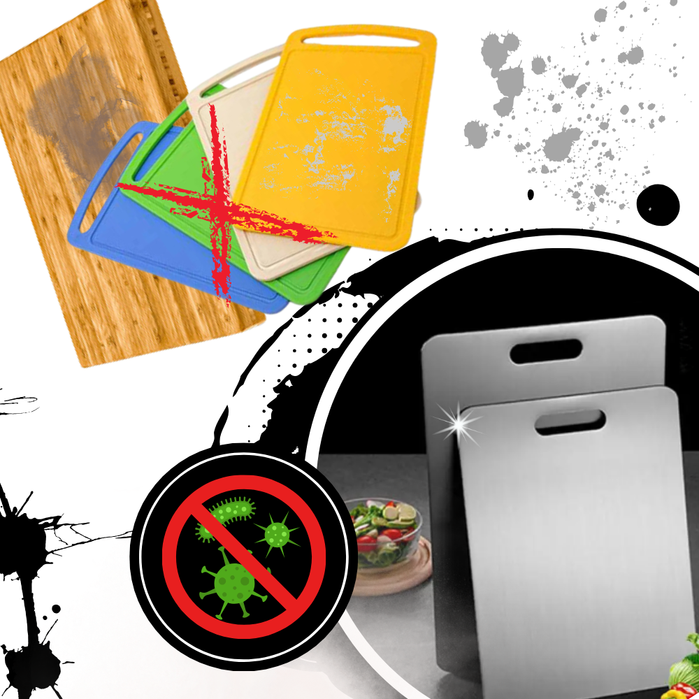 Planche à découper en titane résistante aux rayures