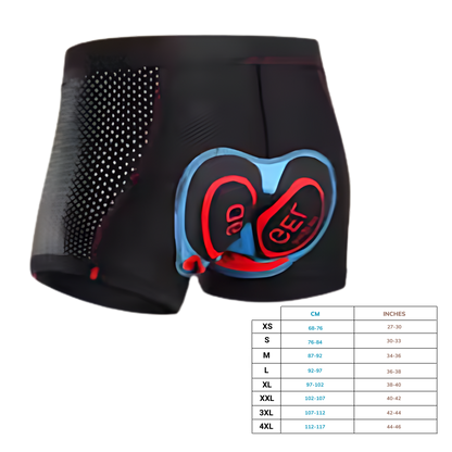 Short de vélo rembourré sans coutures