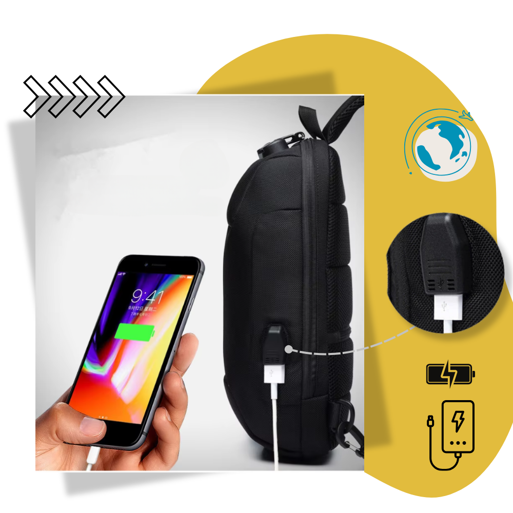 Sac à bandoulière antivol