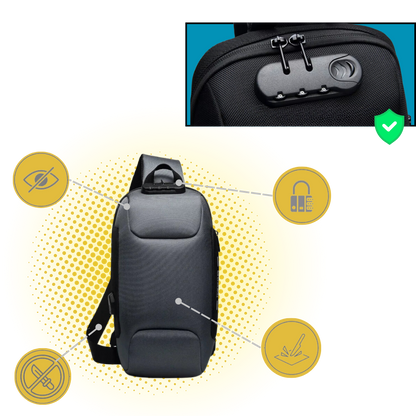 Sac à bandoulière antivol