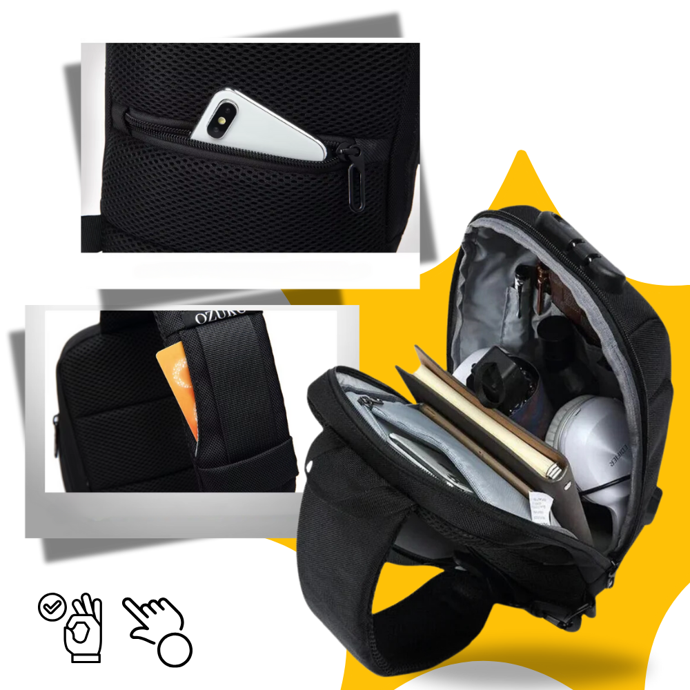 Sac à bandoulière antivol