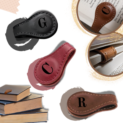 Marque-page magnétique en cuir personnalisé
