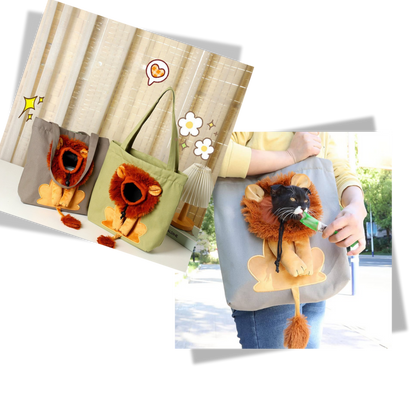Sac pour chat Lion doux et respirant