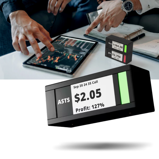 Afficheur bourse et crypto en direct avec design empilable