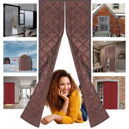 Rideau de porte élégant et thermiquement efficace