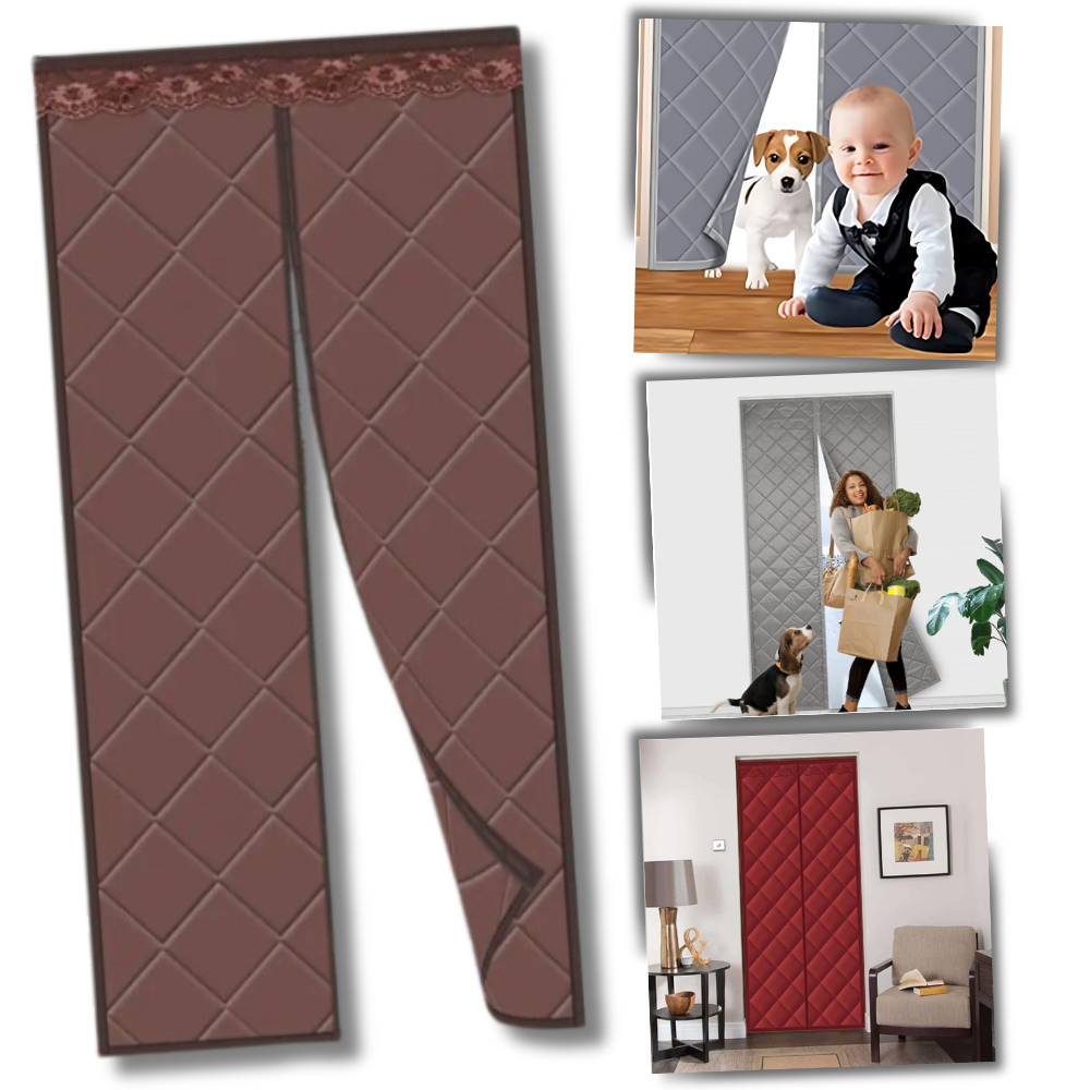 Rideau de porte élégant et thermiquement efficace