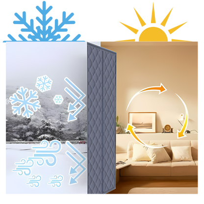 Rideau de porte élégant et thermiquement efficace