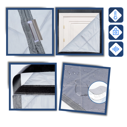 Rideau de porte élégant et thermiquement efficace