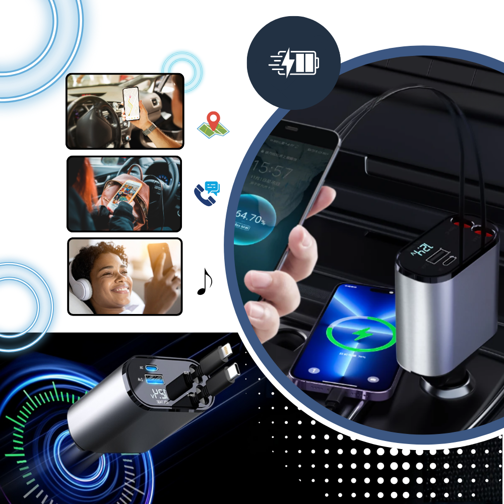 Station de charge télescopique pour voiture