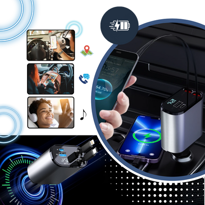 Station de charge télescopique pour voiture