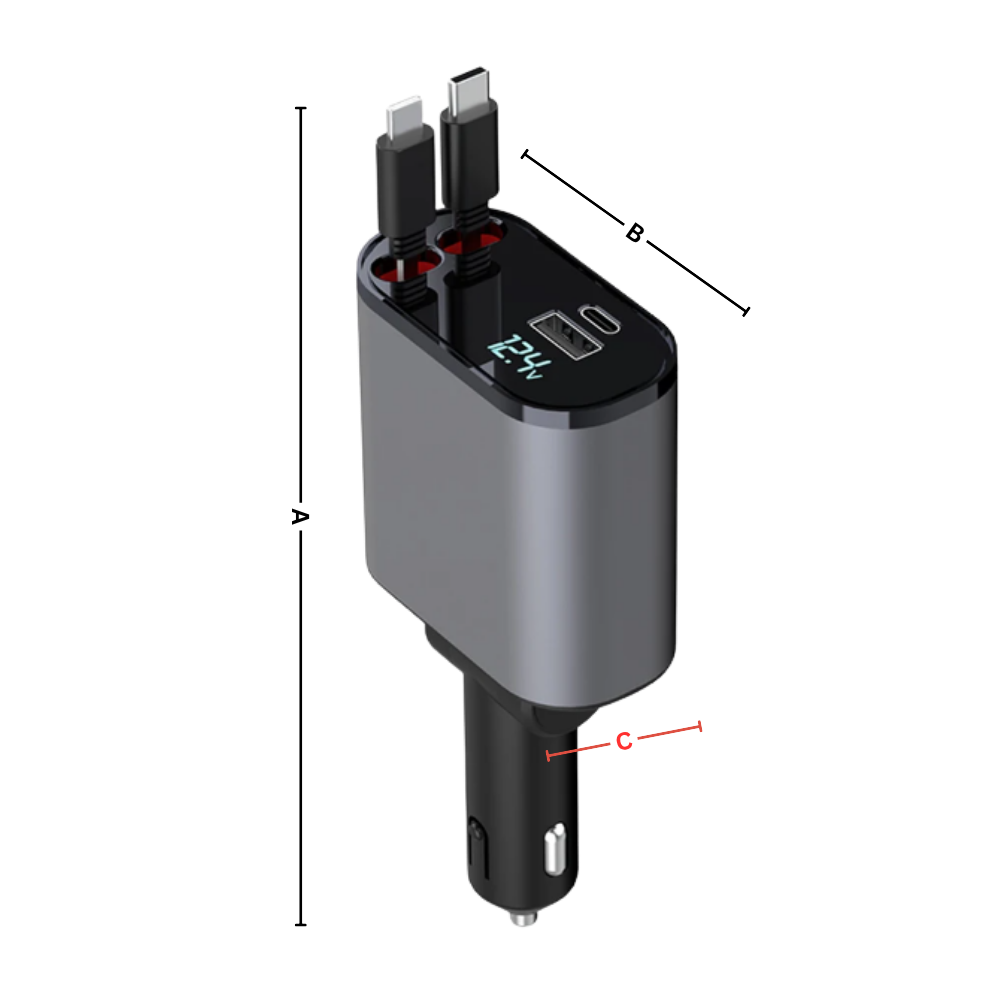 Station de charge télescopique pour voiture