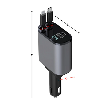 Station de charge télescopique pour voiture