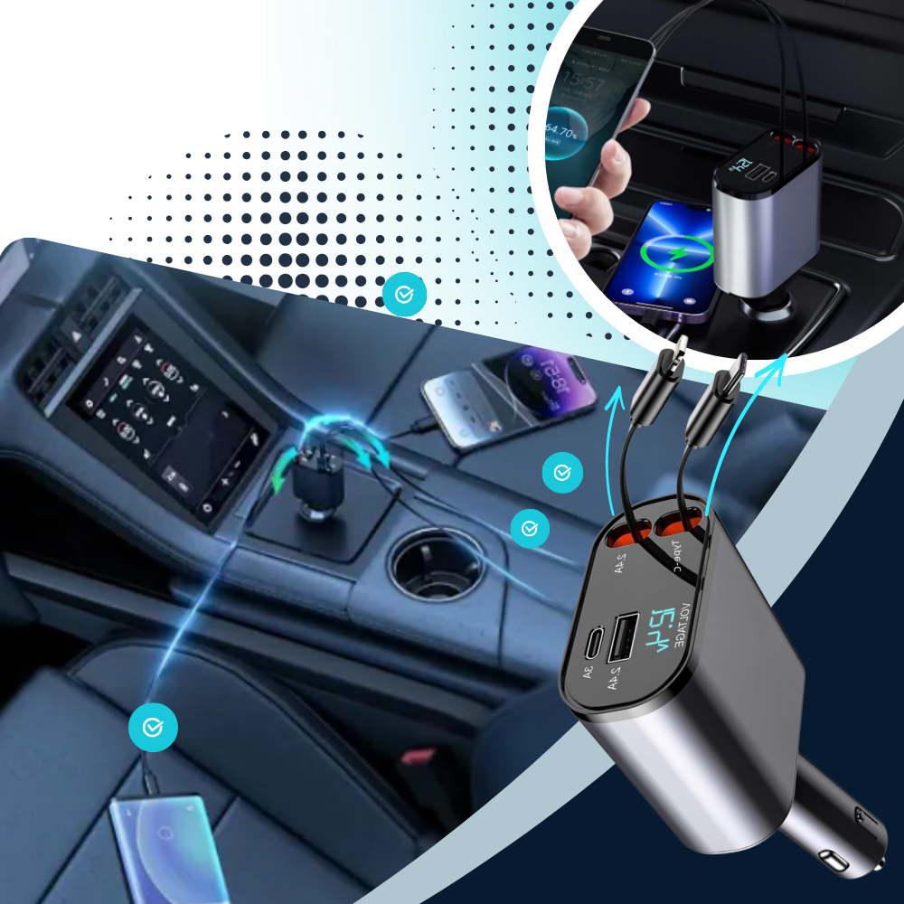 Station de charge télescopique pour voiture