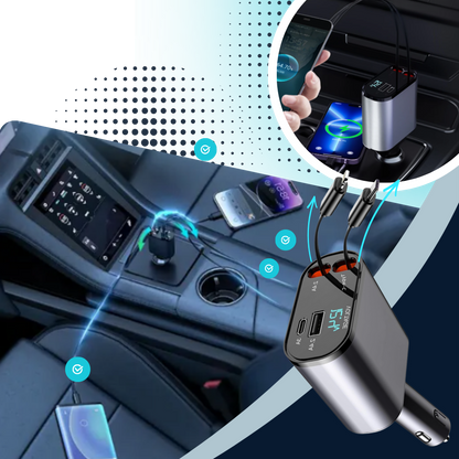 Station de charge télescopique pour voiture