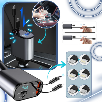 Station de charge télescopique pour voiture