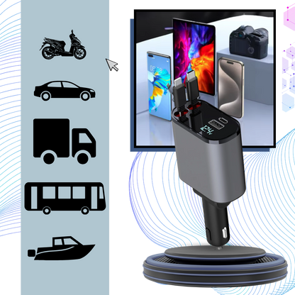 Station de charge télescopique pour voiture