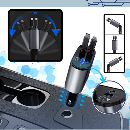 Station de charge télescopique pour voiture