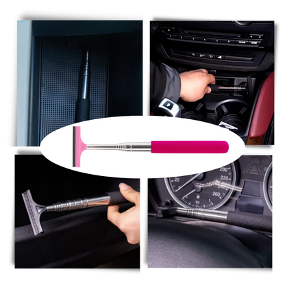 Raclette télescopique pour rétroviseur