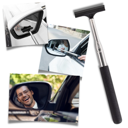 Raclette télescopique pour rétroviseur
