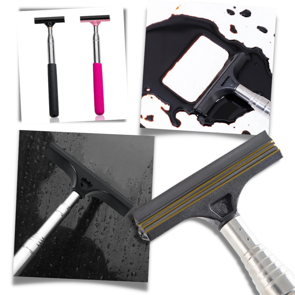 Raclette télescopique pour rétroviseur